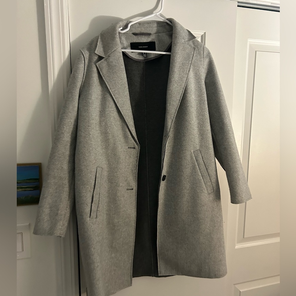 Vero Moda Light Gray Women's Coat